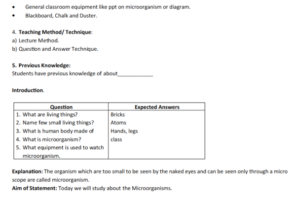 Lesson Plan Of Biology - Image 4